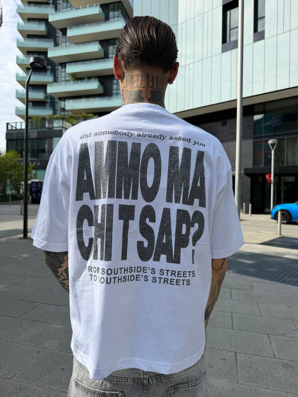 T-shirt con stampa - white