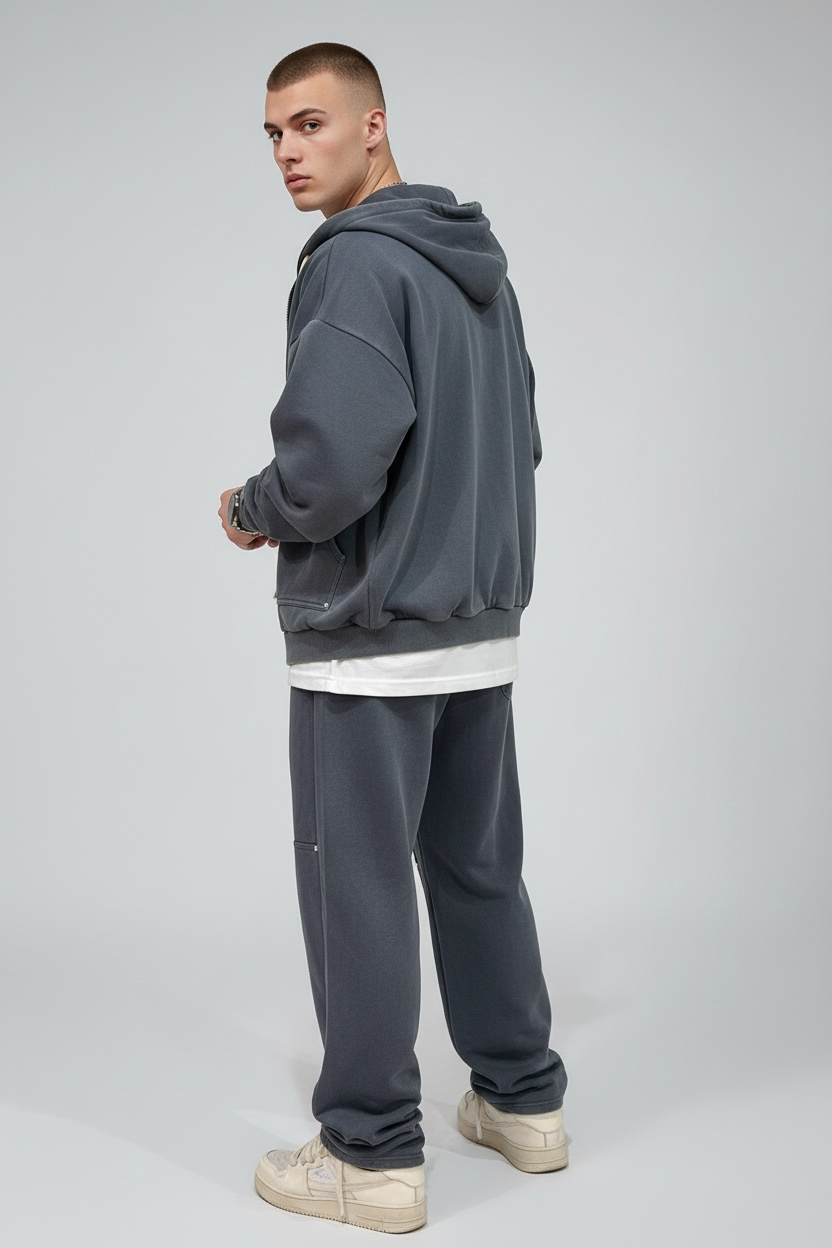 Coordinato Carpenter Zip – Dark Grey