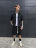 Completo shorts strass - black
