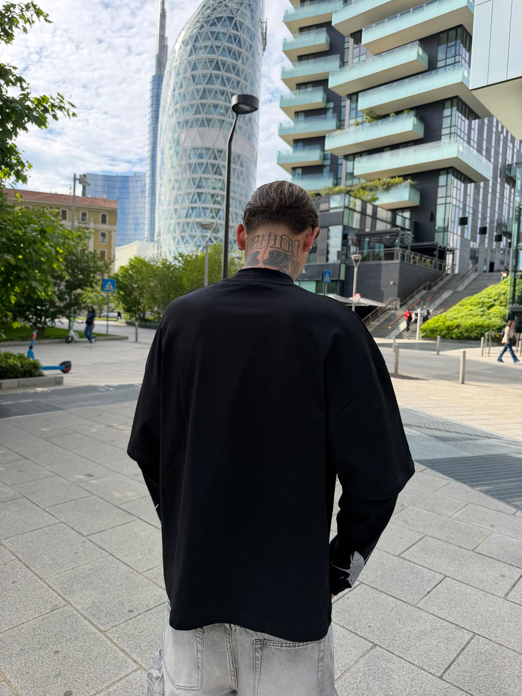 T-shirt long sleeve - black