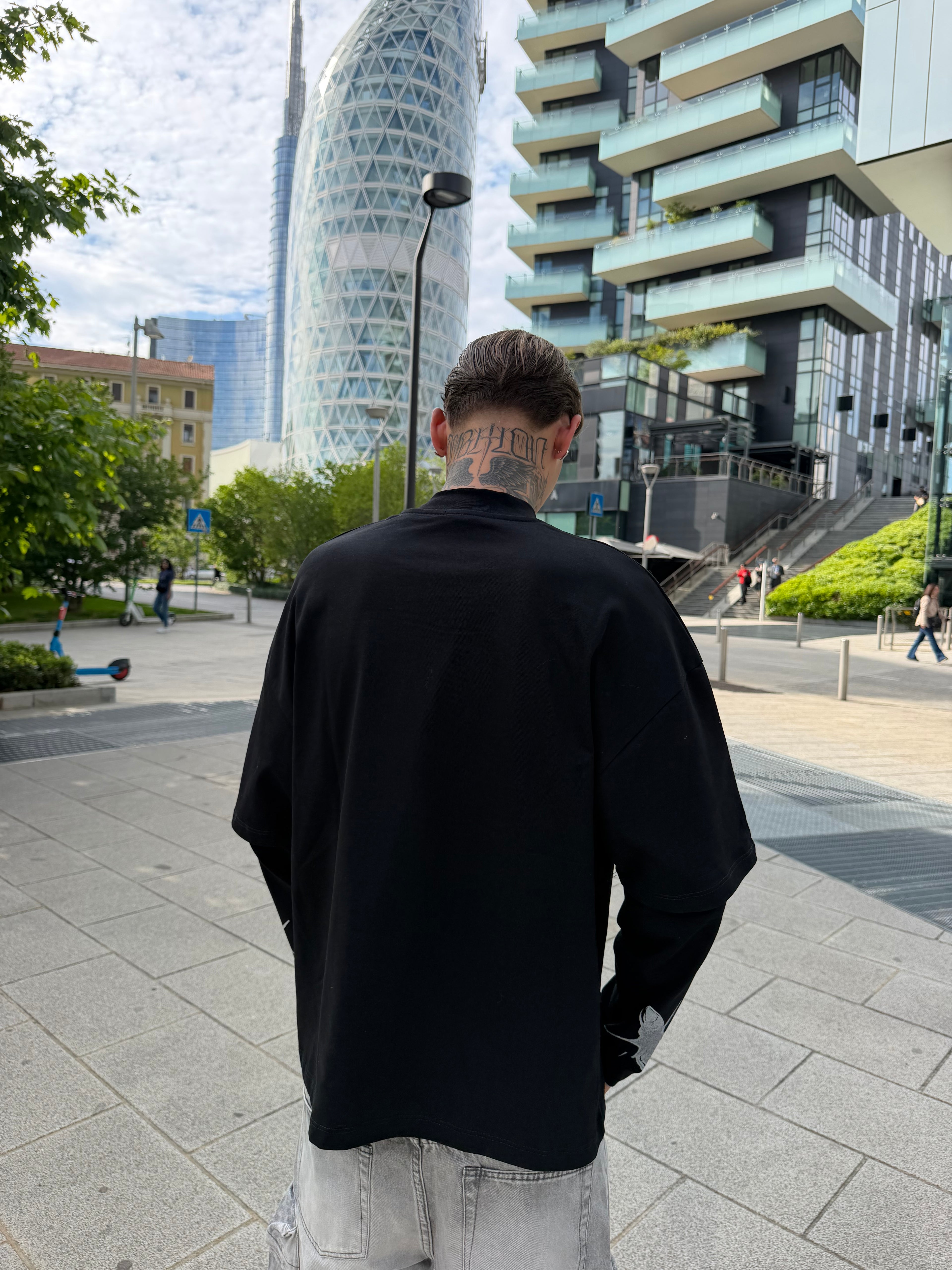 T-shirt long sleeve - black