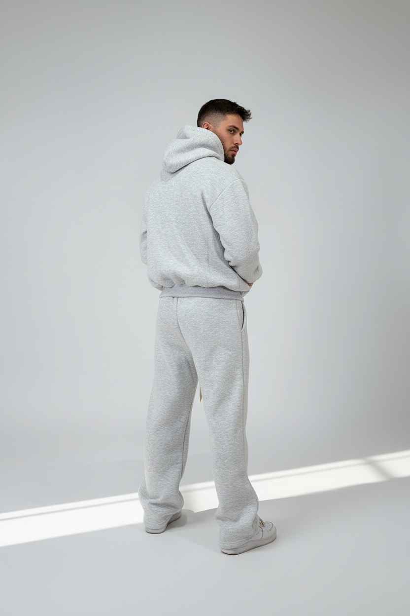 Coordinato felpato - Grigio Nike