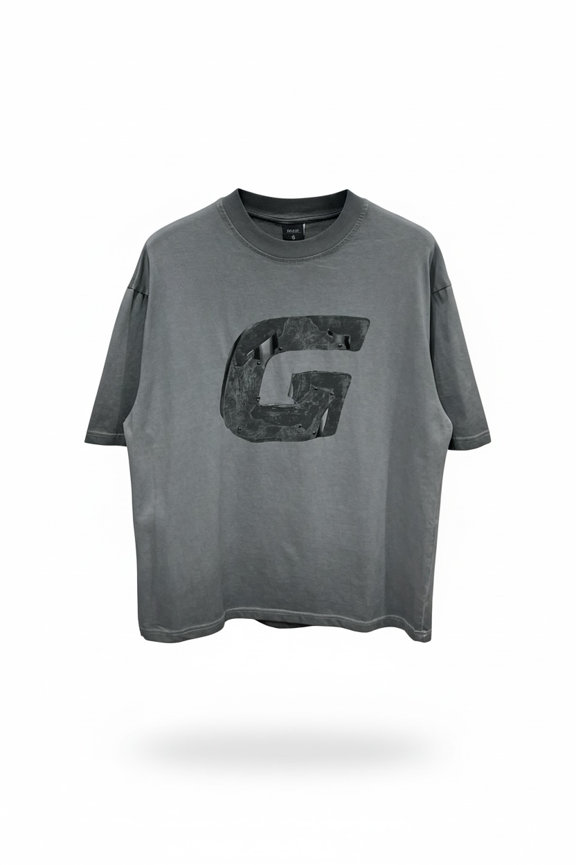 T-shirt con stampa - Dark Grey