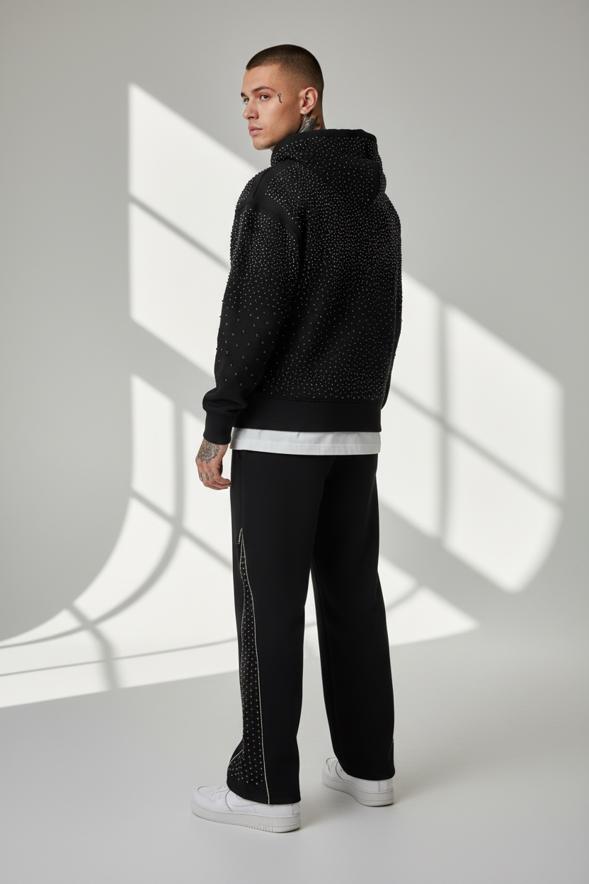 Coordinato Brillantinato - Black