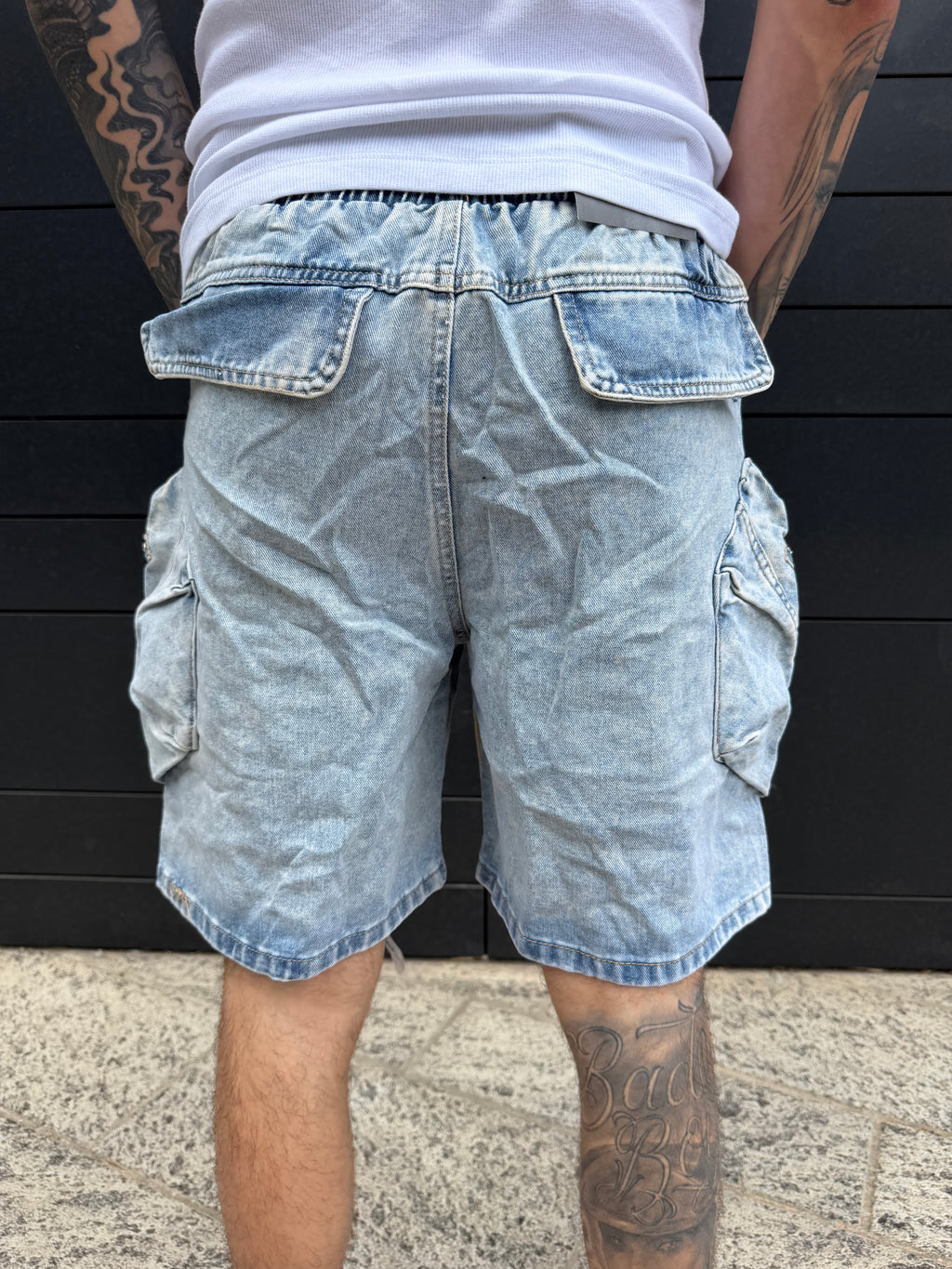 Bermuda cargo - denim