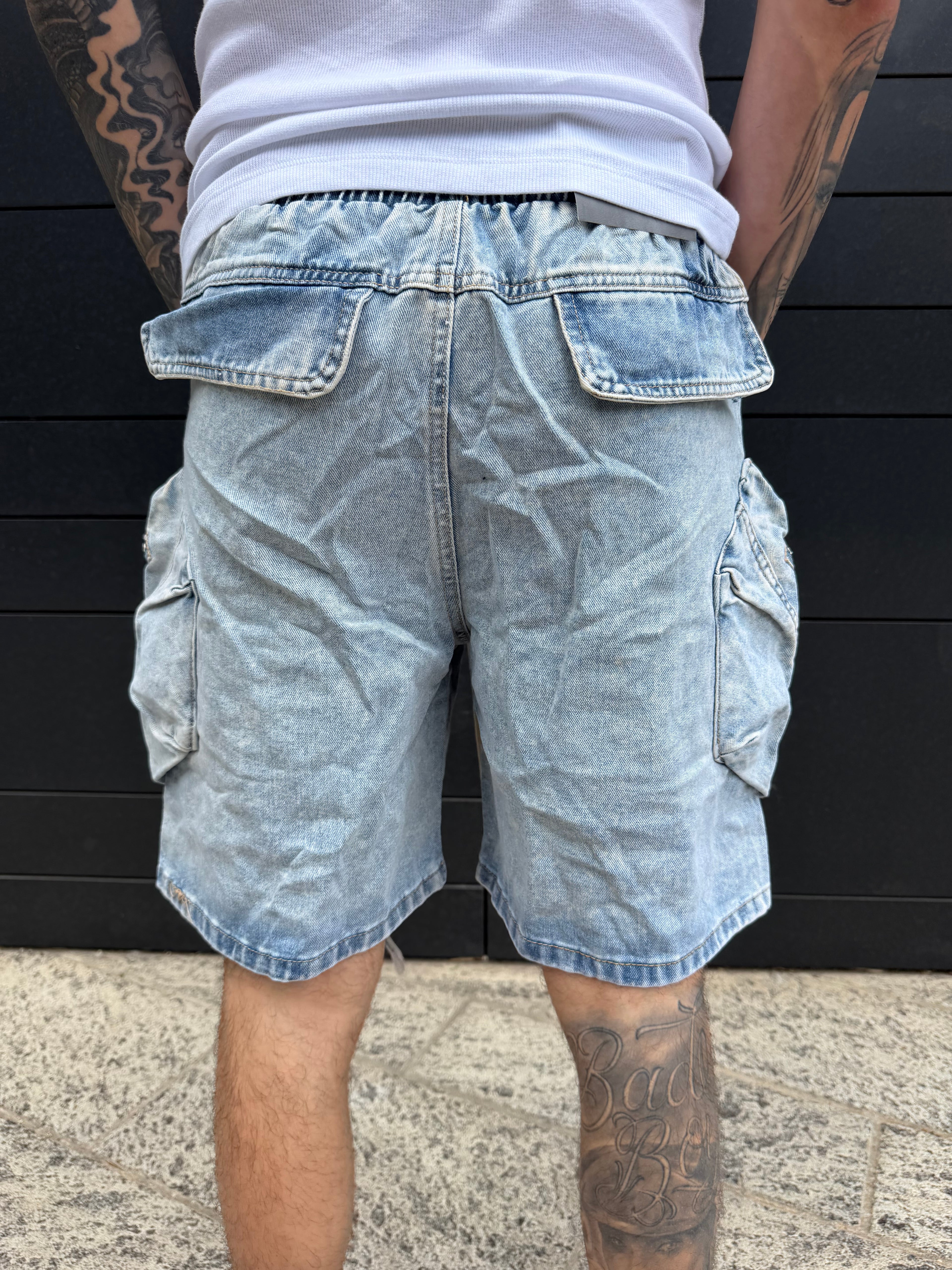 Bermuda cargo - denim