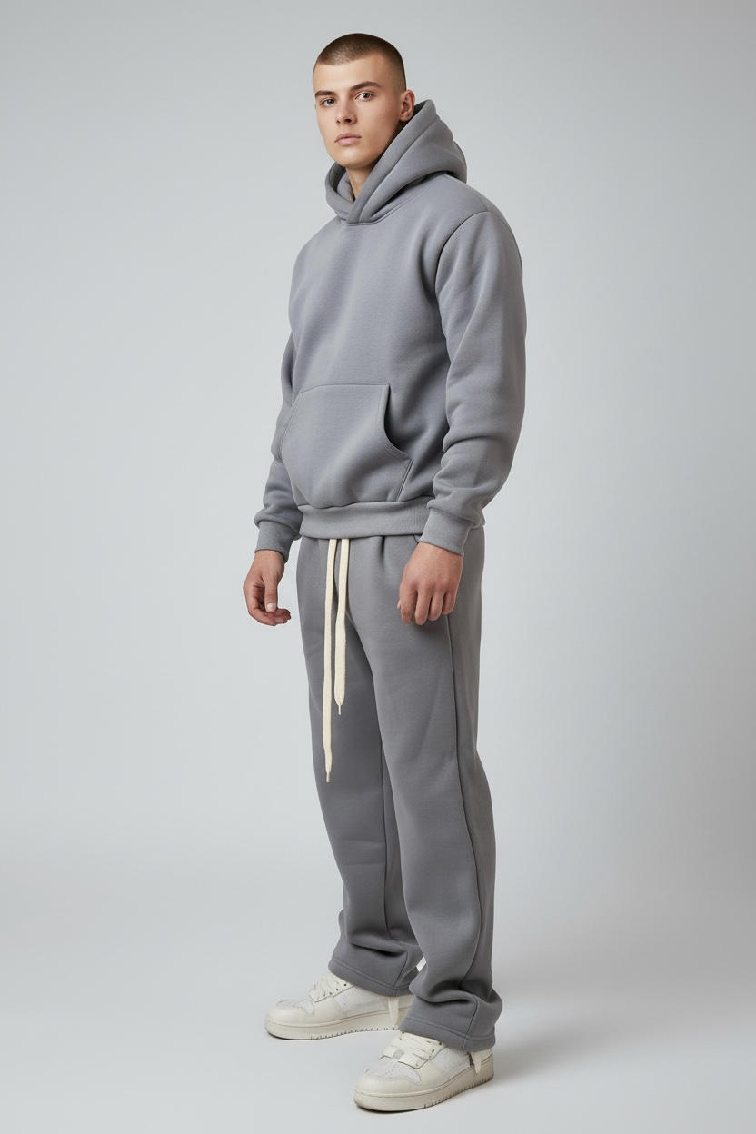 Coordinato felpato - Grey