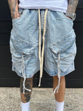 Bermuda cargo - denim