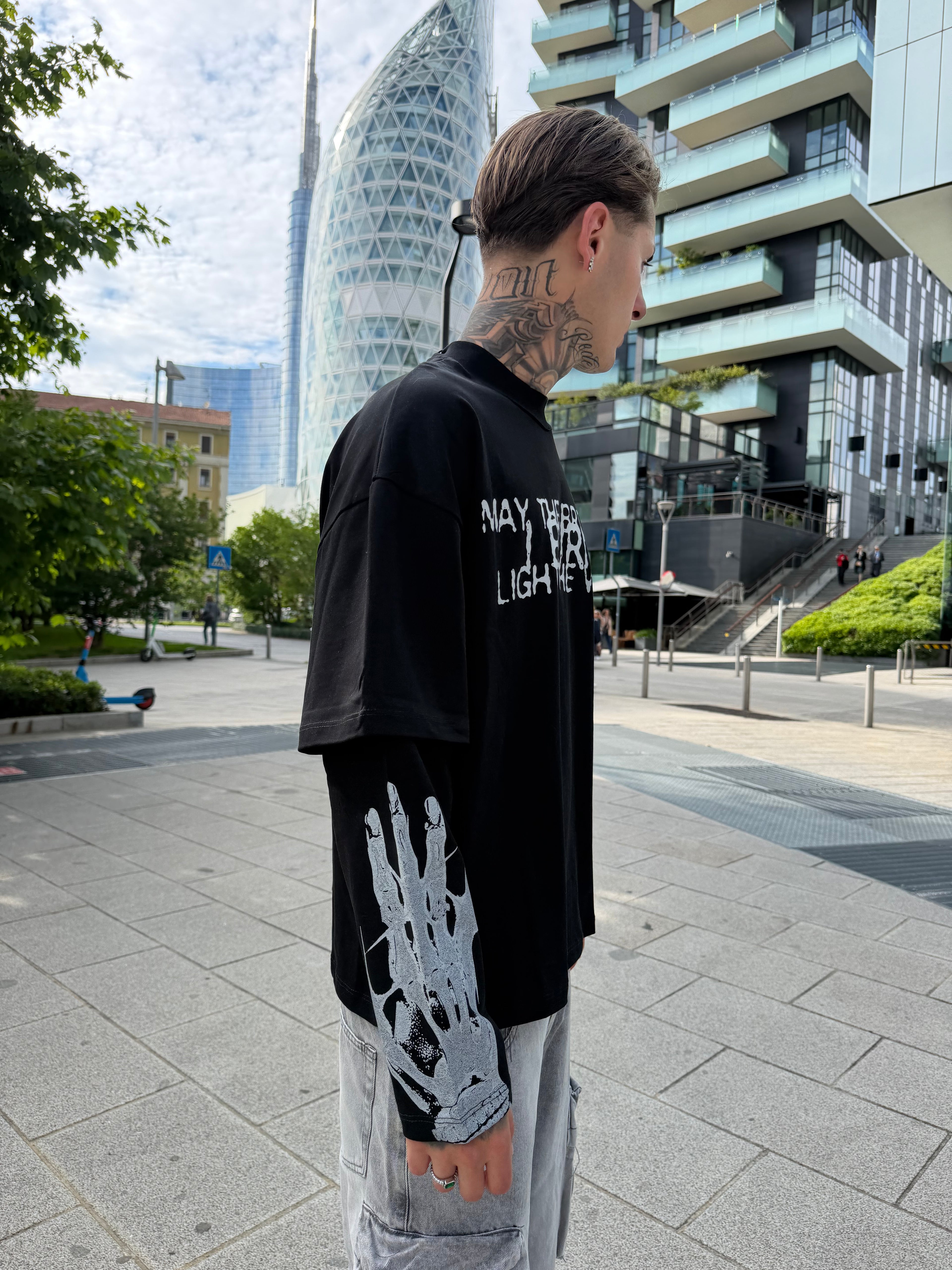 T-shirt long sleeve - black