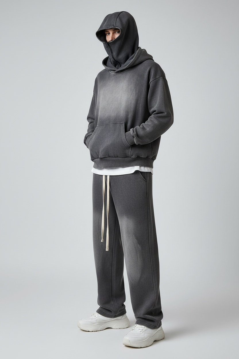 Coordinato Hoodie Tech - Dark Grey