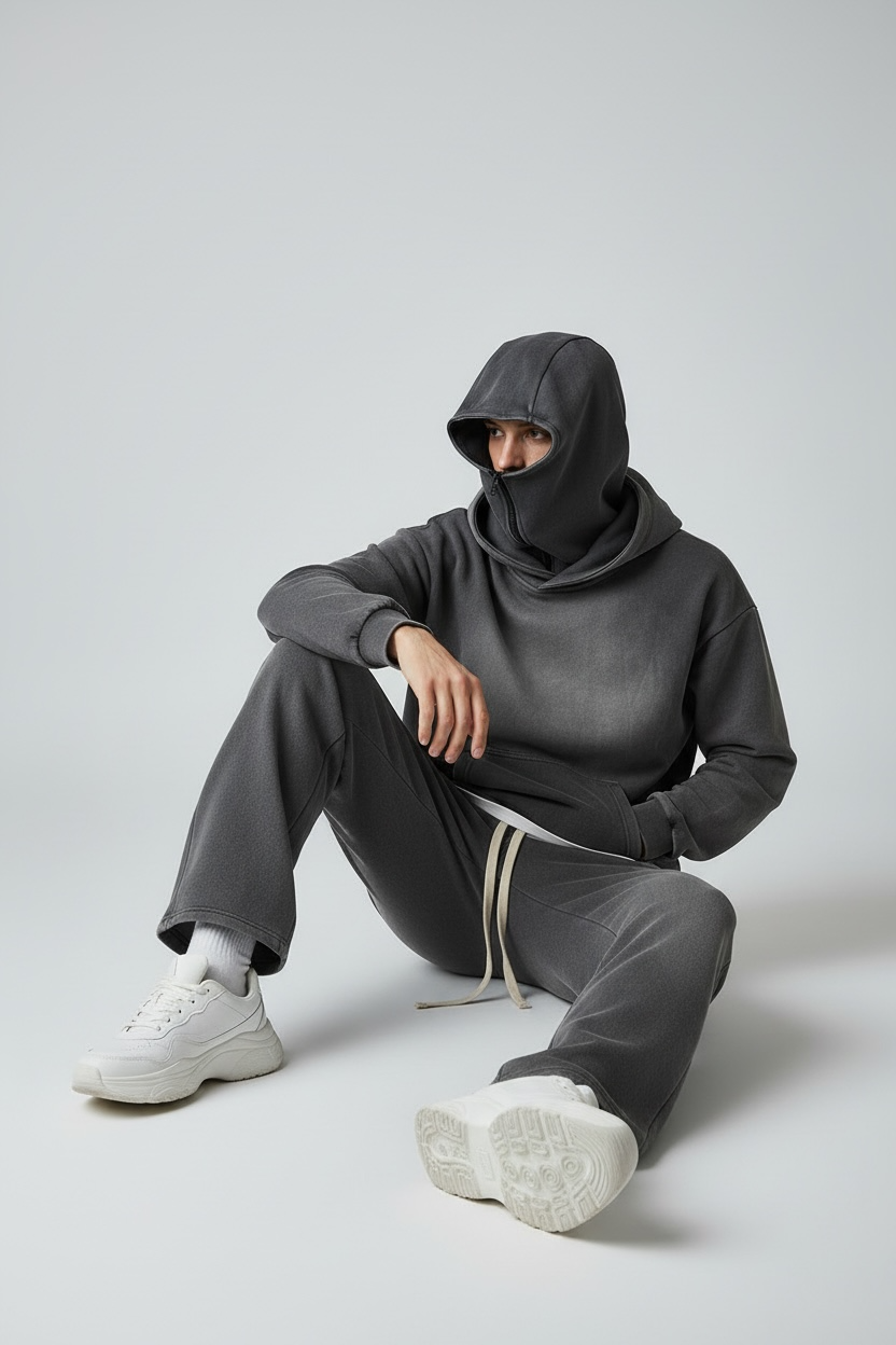 Coordinato Hoodie Tech - Dark Grey