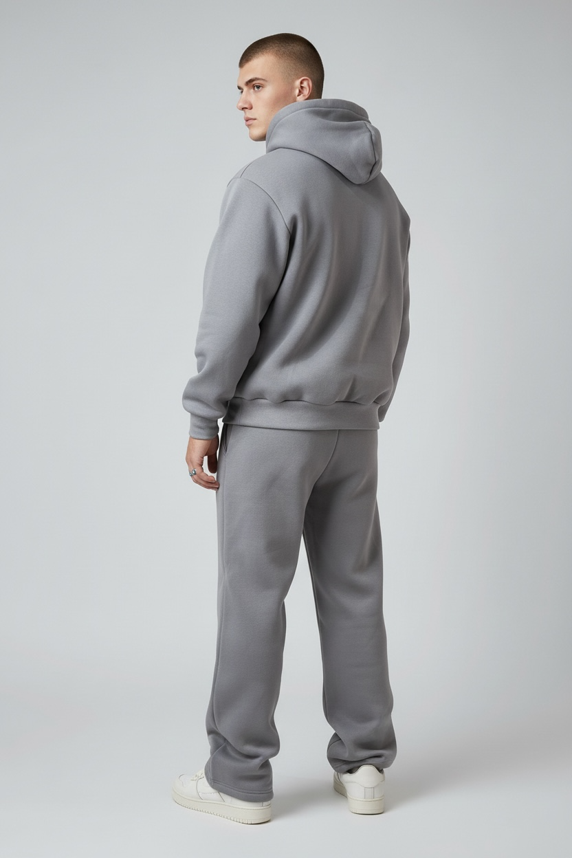 Coordinato felpato - Grey