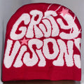 Beanie Grvty Visions - Red & White