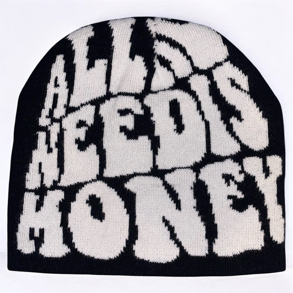 Beanie All Me Needis Money - Black & White