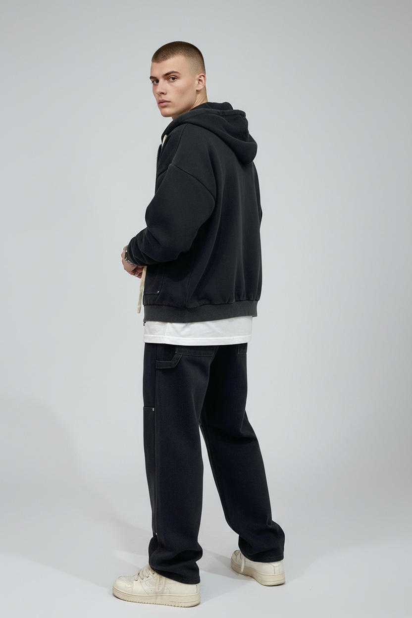 Coordinato Carpenter Zip – Black