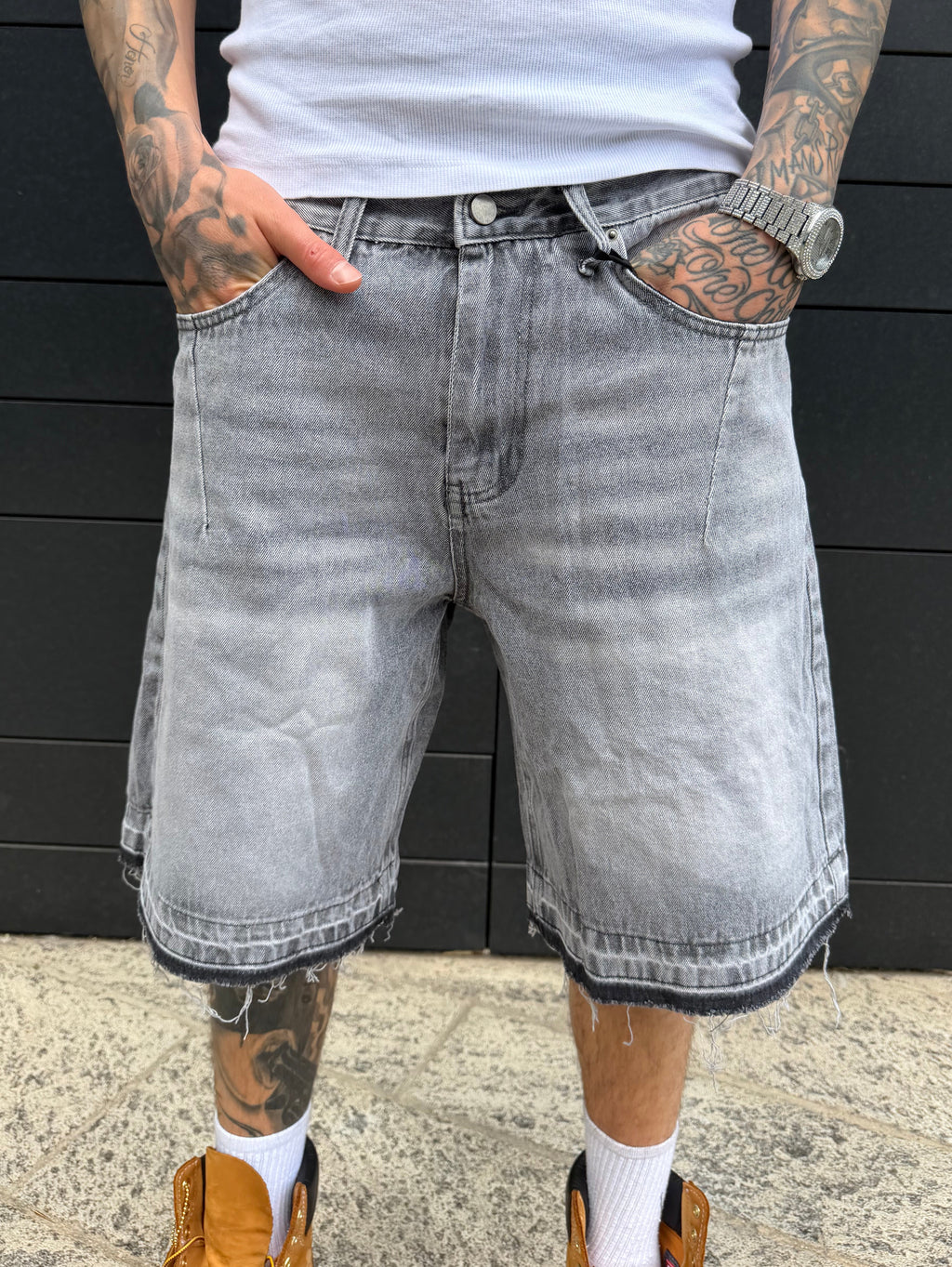 Jeans baggy flare - grey