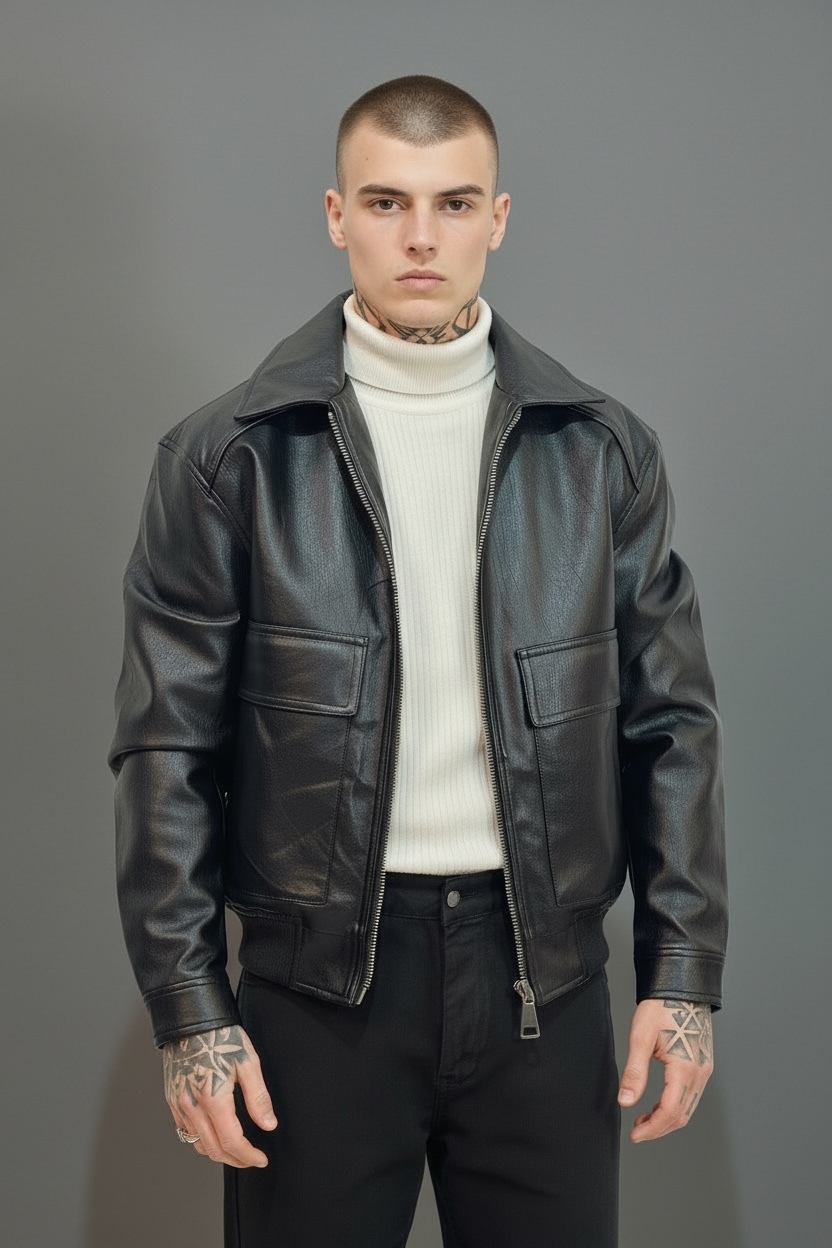 Giacca Pelle - Black