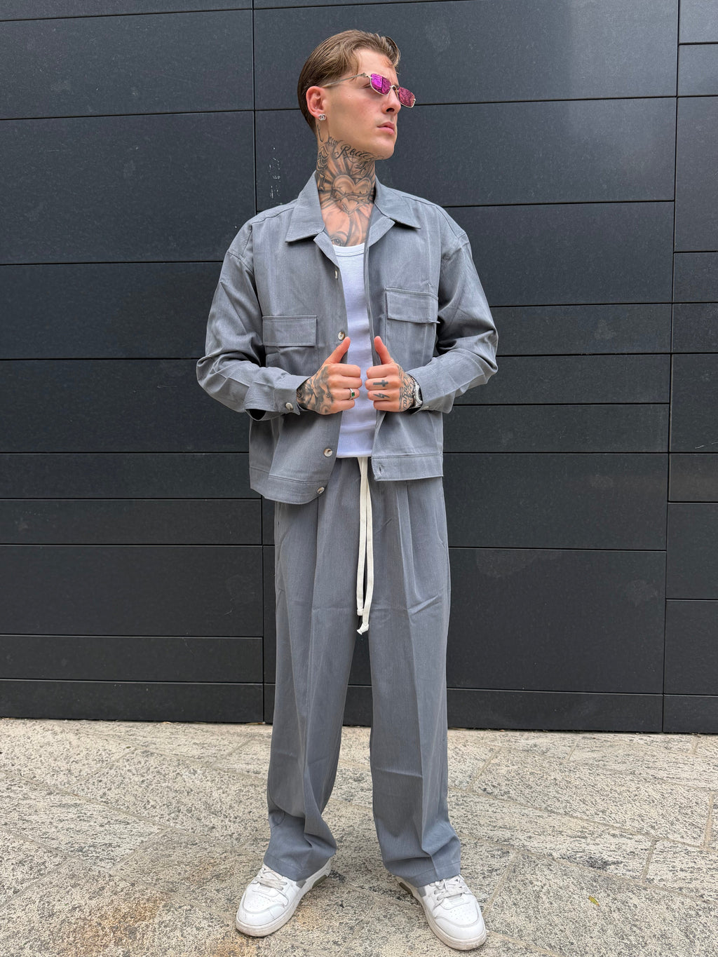 Completo Bottoni - grey