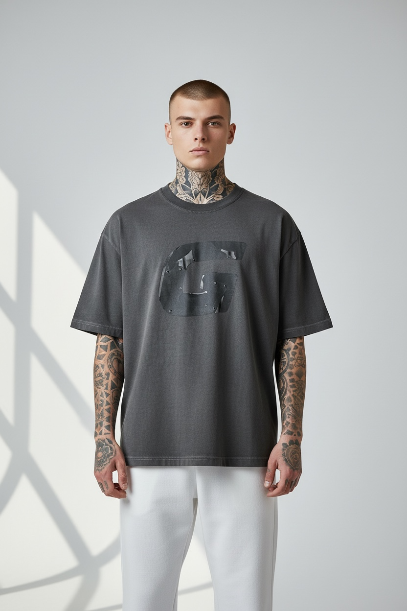 T-shirt con stampa - Black