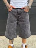 Jeans baggy strass - black