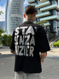 T-shirt con stampa - black