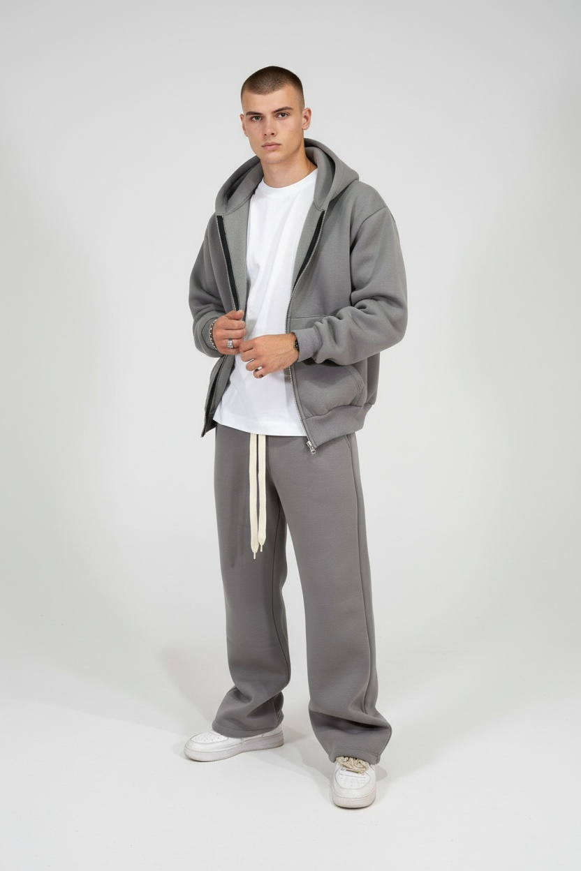 Tracksuits zip Grey