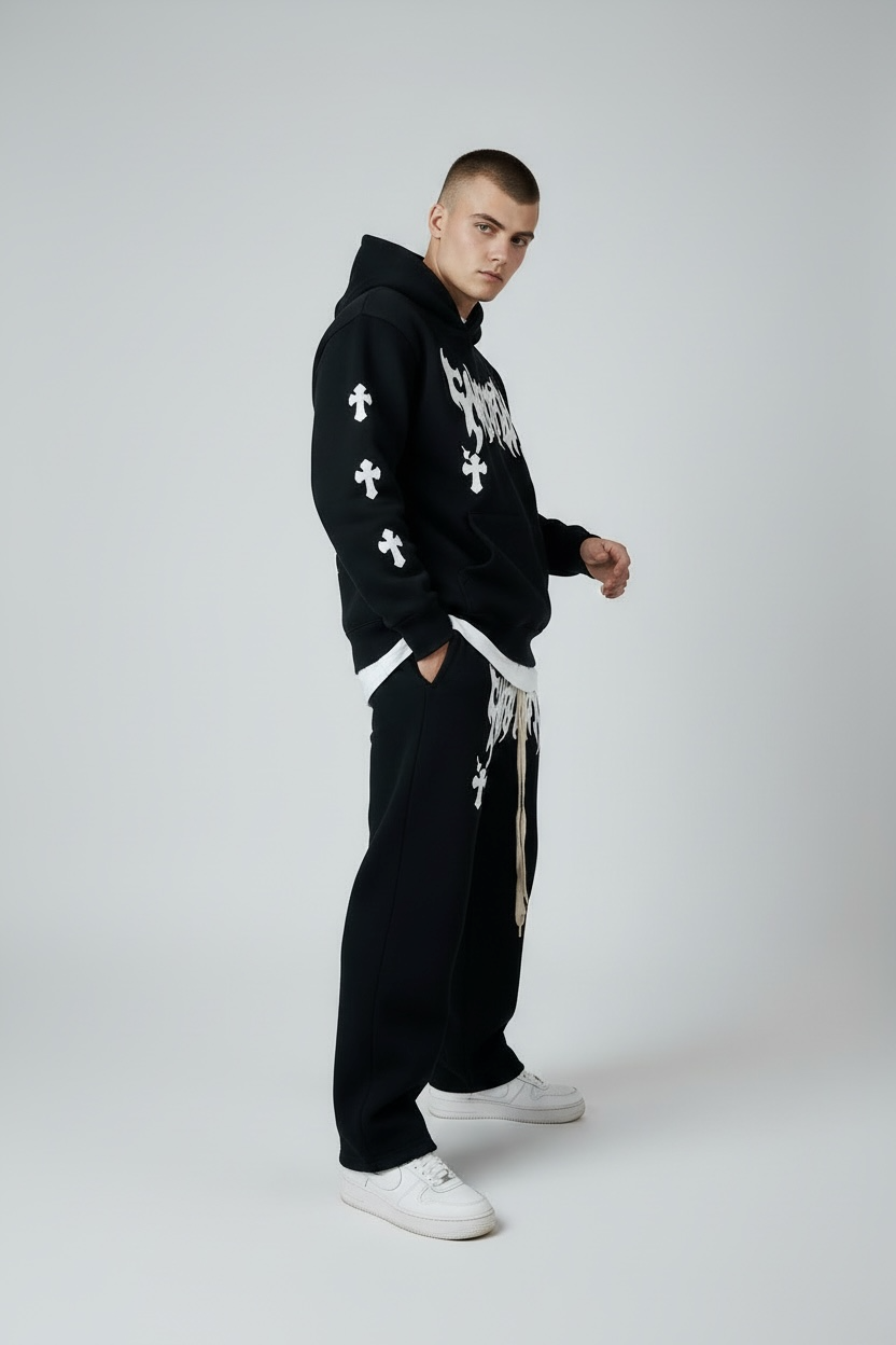 Tracksuits streetwear black & white