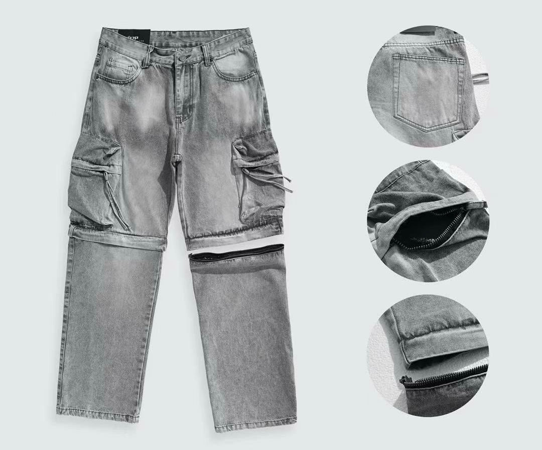 Coordinato Cargo Jeans - Grey