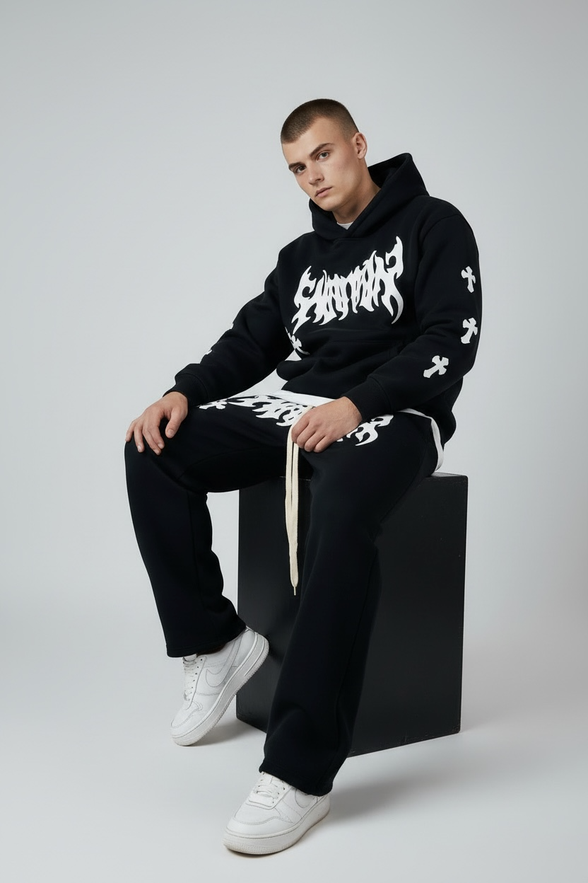 Tracksuits streetwear black & white