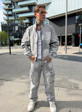 Coordinato Cargo Jeans - Grey