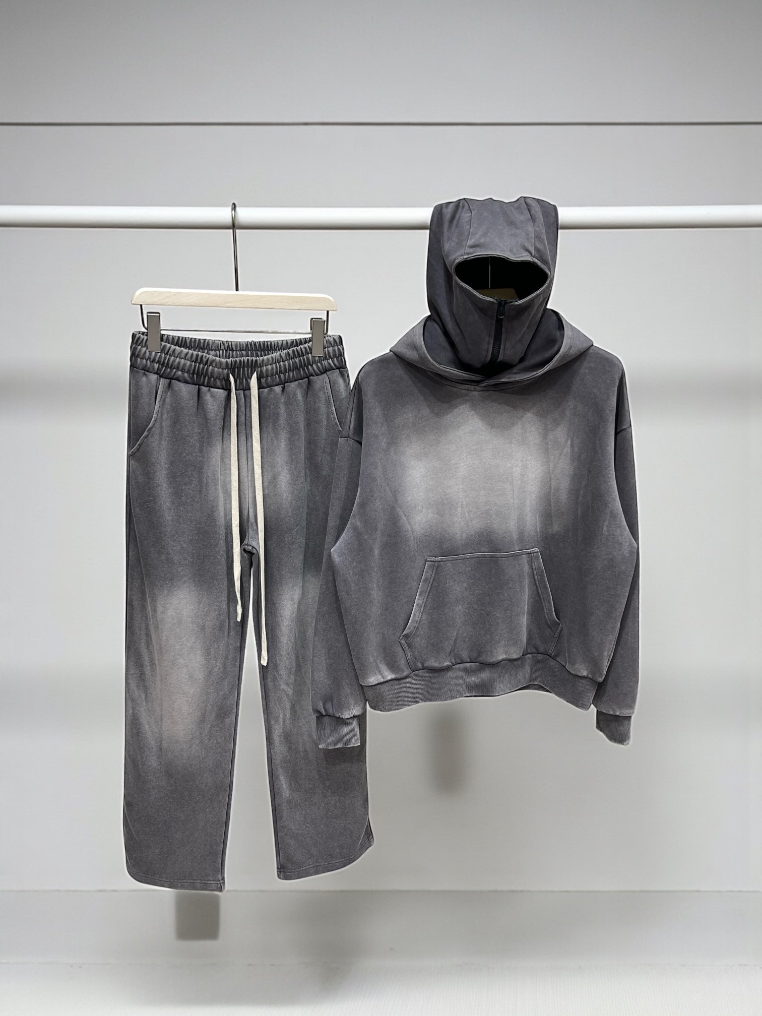 Coordinato Hoodie Tech - Dark Grey