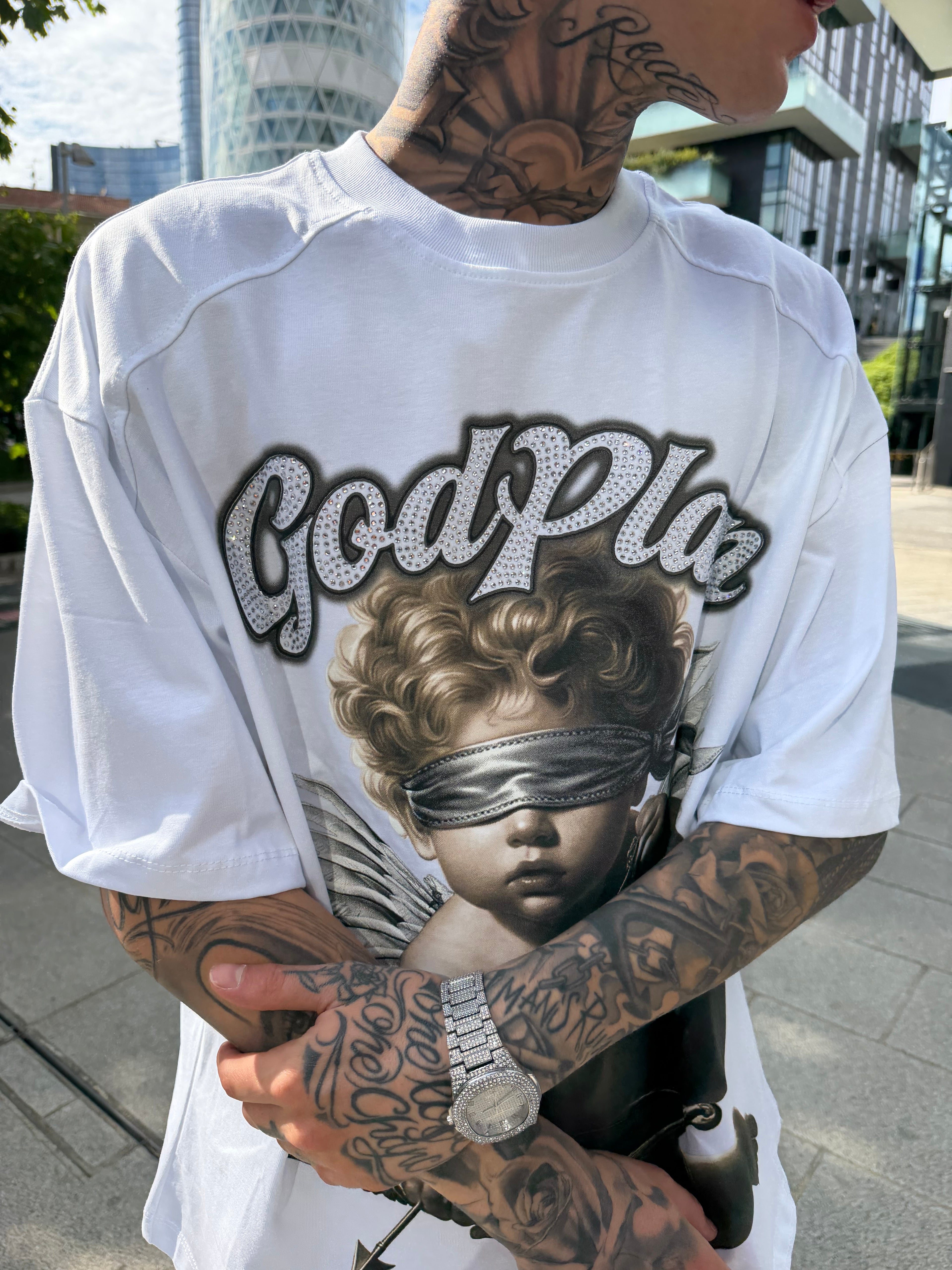 T-shirt God Plan - White