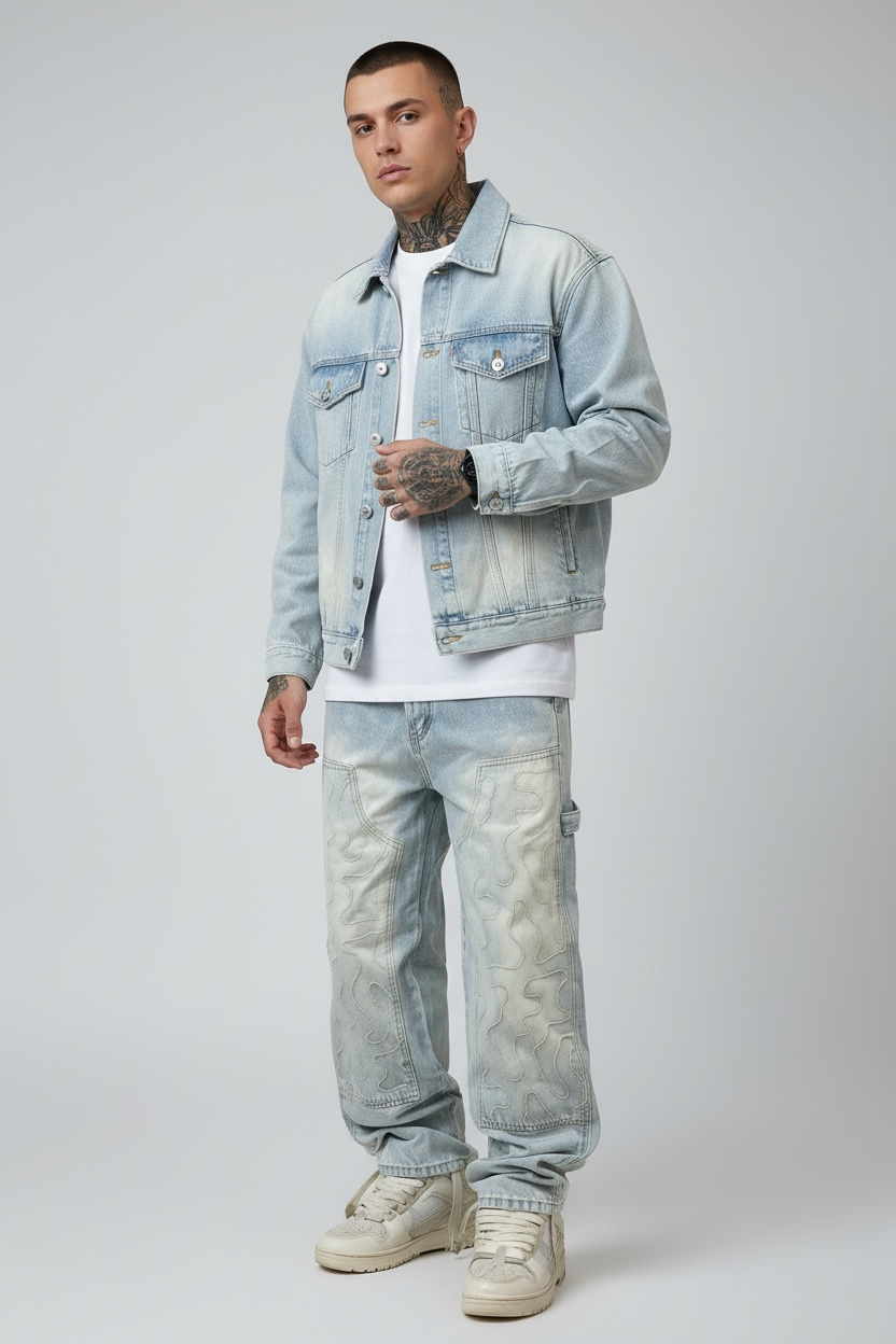 Coordinato Geometric Denim