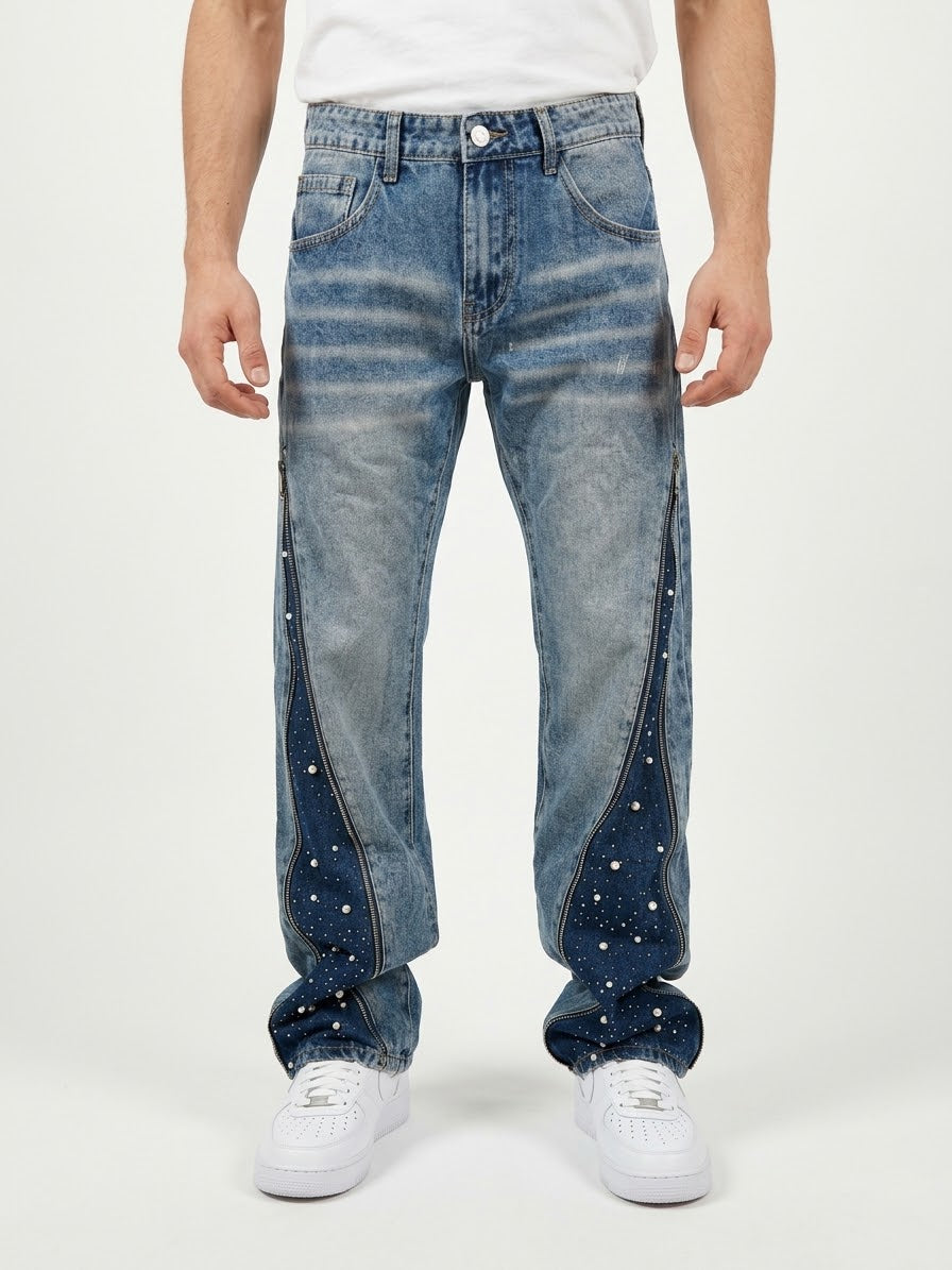 Jeans Zip Diamond