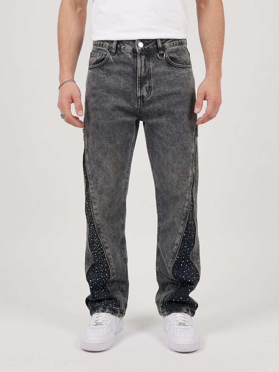Jeans Zip Diamond